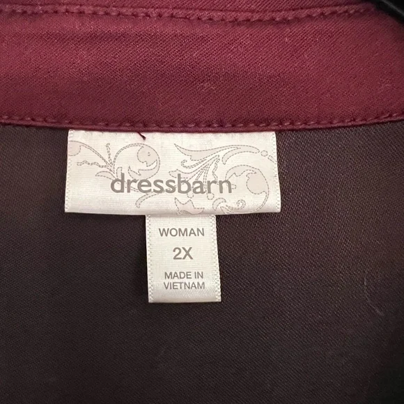 Dress Barn Women's Burgundy Jacket - Picture 3 of 5